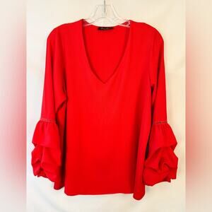Laura Jane Paris Red Blouse Size XL.  Excellent pre-owned condition.